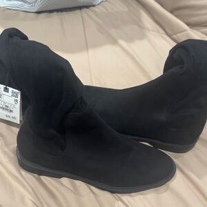Zara Black Over the Knee Boots